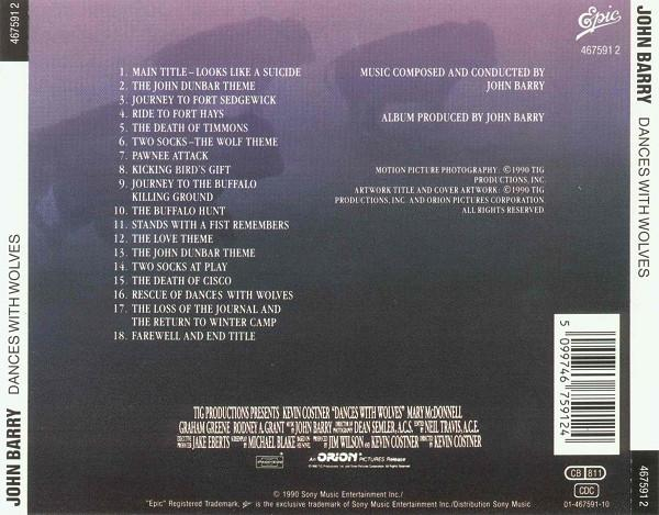 John Barry - Dances With Wolves (Original Motion Picture Soundtrack) (CD Audio) [2]