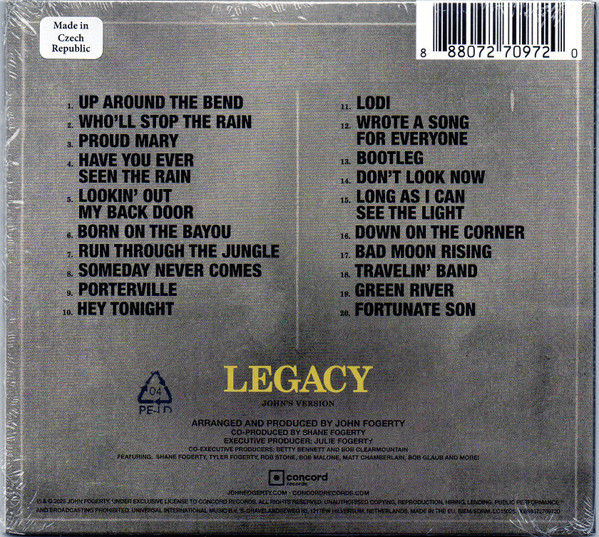 John Fogerty - Legacy: The Creedence Clearwater Revival Years (John's Version) (CD) [2]