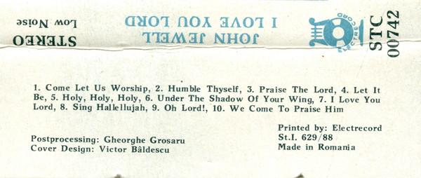 John Jewell - I Love You Lord (Caseta Audio) [2]