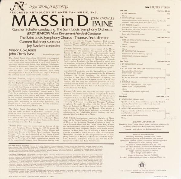 John Knowles Paine - Mass In D [2]