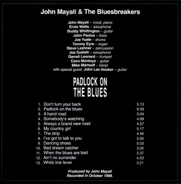 John Mayall & The Bluesbreakers - Padlock On The Blues (CD) [2]