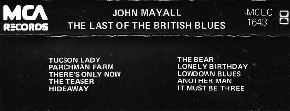 John Mayall - The Last Of The British Blues (Caseta Audio) [2]