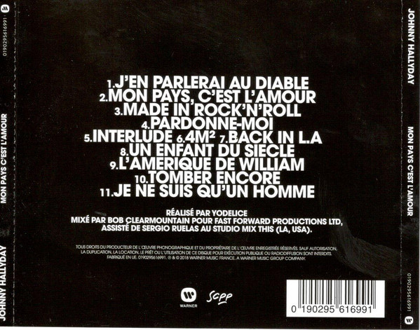 Johnny Hallyday - Mon Pays C'est L'amour (CD) [2]