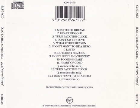 Johnny Hates Jazz - Turn Back The Clock (CD) [2]