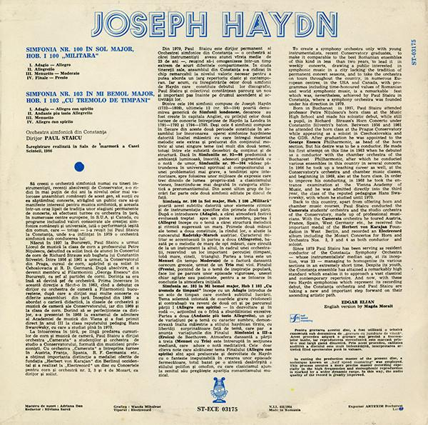 Joseph Haydn - Symphonies (Nr. 100 In G Major « Military » / Nr. 103 In E Flat Major « Drum Roll ») [2]