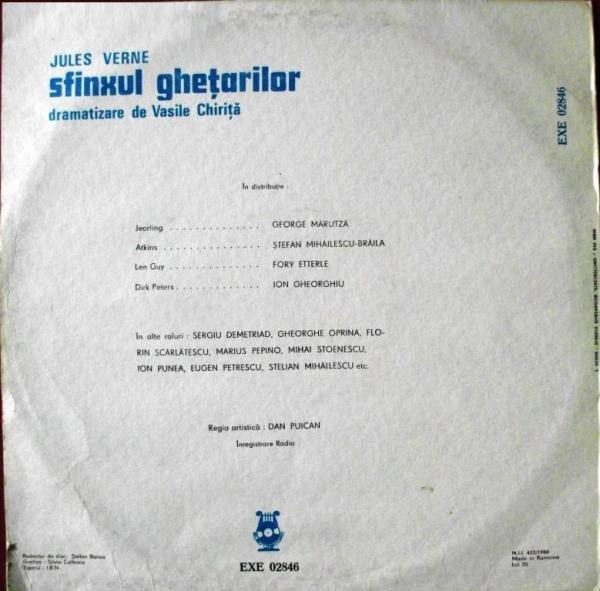 Jules Verne - Sfinxul Ghețarilor, (Disc Vinil) [2]