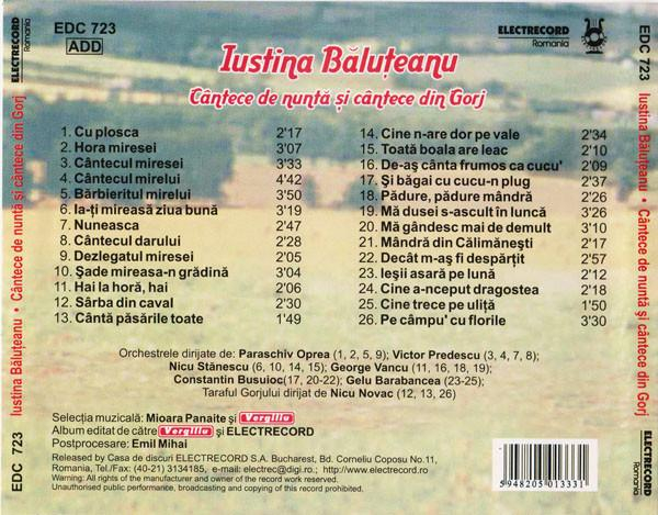 Justina Băluțeanu - Cântece De Nuntă Și Cântece Din Gorj [2]