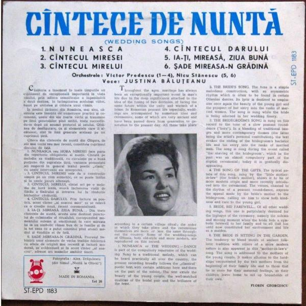 Justina Băluțeanu - Cîntece De Nuntă [2]