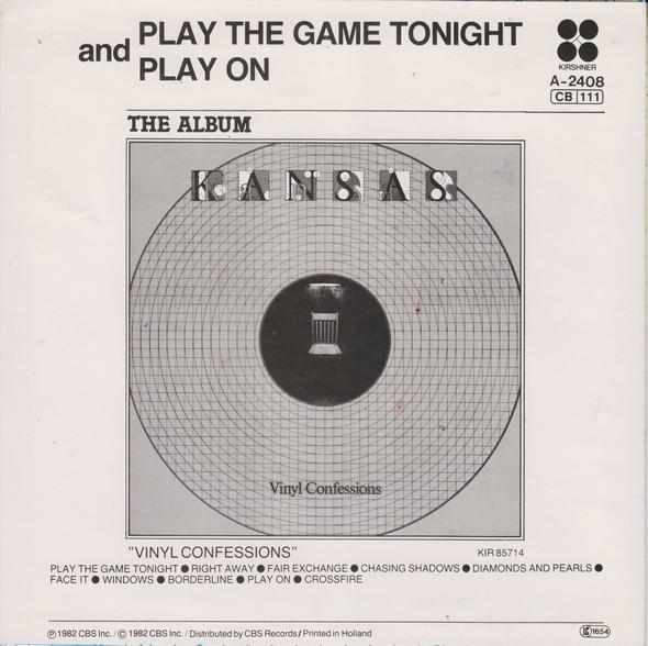 Kansas - Play The Game Tonight (Disc Vinil) [2]