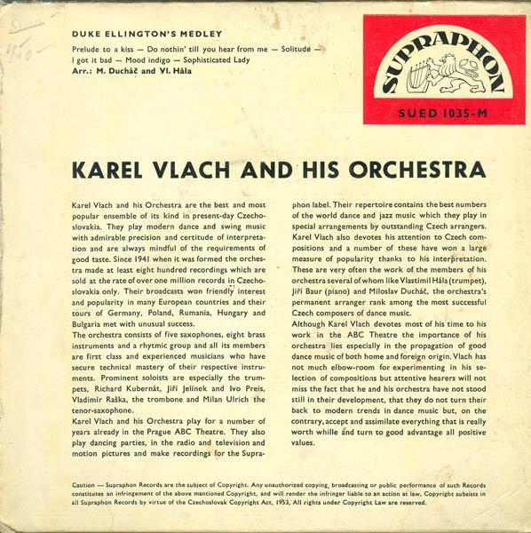 Karel Vlach Orchestra - Duke Ellington's Medley (Disc Vinil) [2]