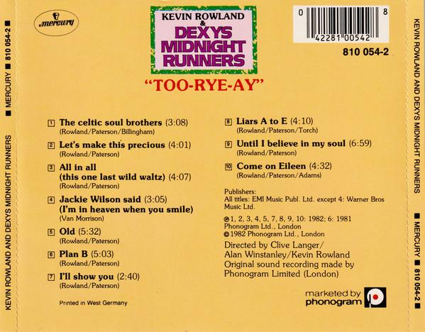 Kevin Rowland - Too-Rye-Ay (CD) [2]