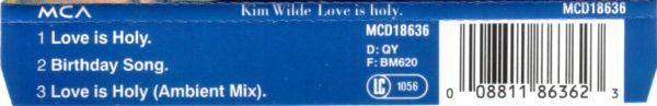 Kim Wilde - Love Is Holy [2]