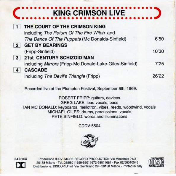 King Crimson - Live (CD) [2]