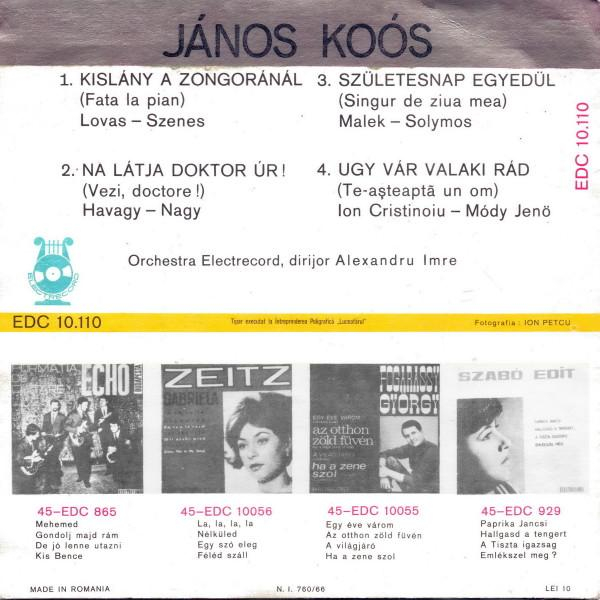 Koós János - Kislány A Zongoránál ⋆ Na Látja Doktor Úr! ⋆ Születesnap Egyedül ⋆ Ugy Vár Valaki Rád (7 Inch) [2]
