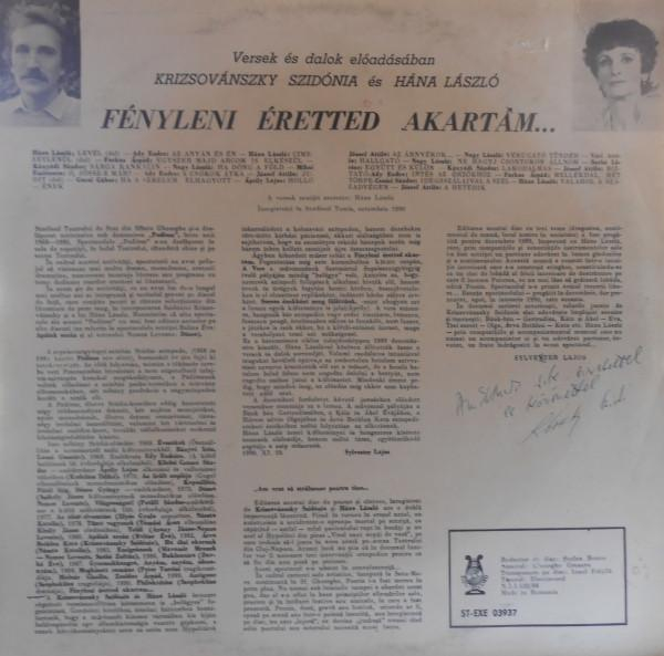 Krizsovánszky Szidónia - Fényleni Éretted Akartam... [2]