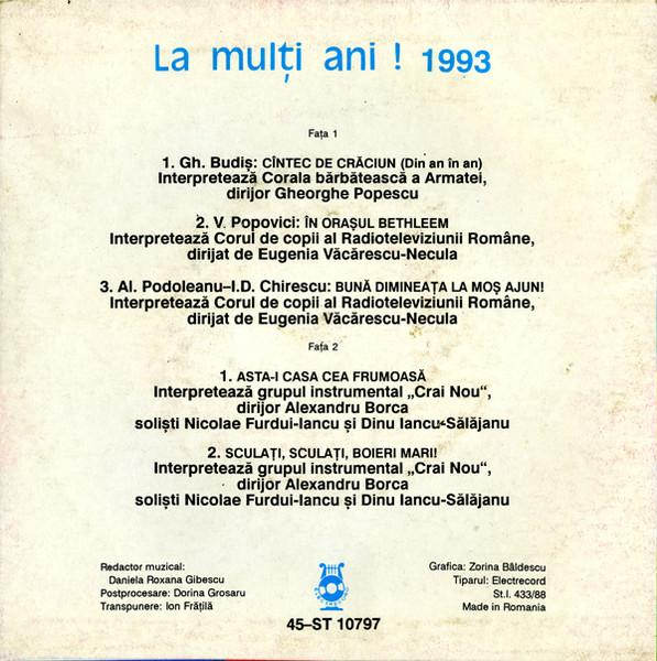 La Mulți Ani ! A Happy New Year ! '93 (7 Inch) [2]
