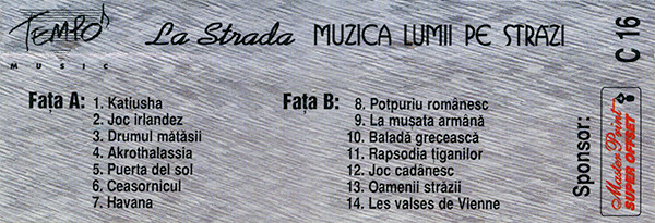 La Strada - Muzica Lumii Pe Străzi (Caseta Audio) [2]