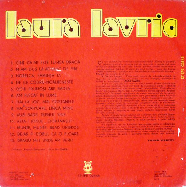 Laura Lavric - Cînt Că-mi Este Lumea Dragă (Disc Vinil) [2]