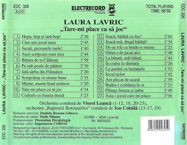Laura Lavric - Tare-mi Place Ca Să Joc [2]