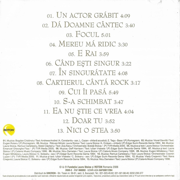 Laura Stoica - Dă, Doamne Cântec, (CD) [2]