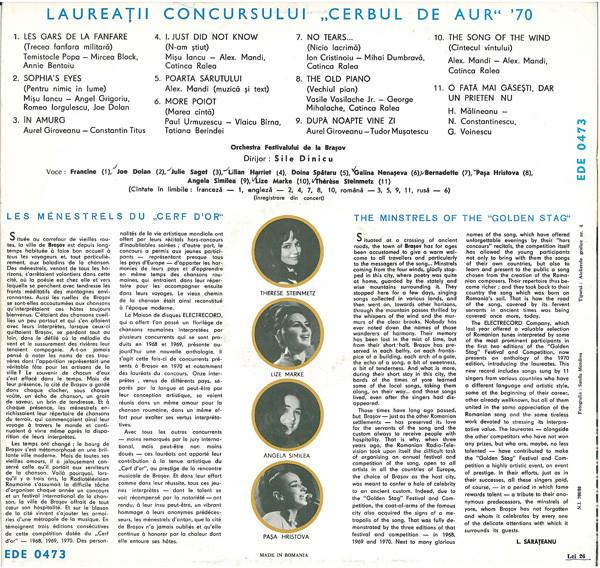 Laureații Concursului "Cerbul De Aur" 1970 [2]