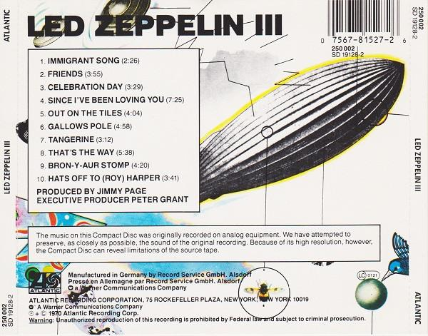 Led Zeppelin - Led Zeppelin III, (CD) [2]