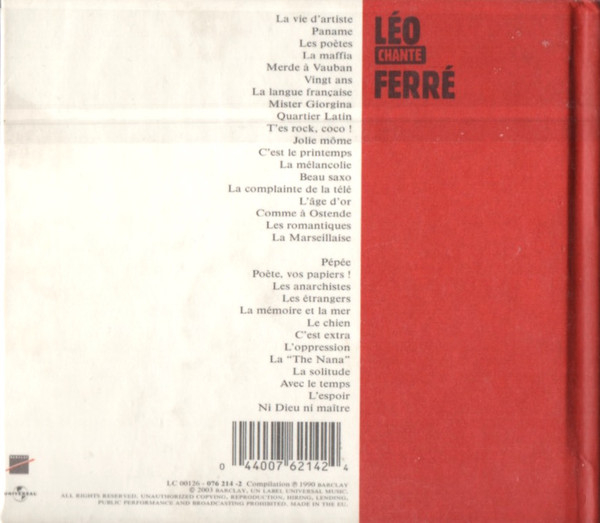 Léo Ferré – Léo Chante Ferré (CD) [2]