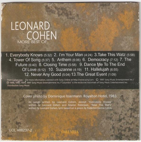 Leonard Cohen - More Best Of, (CD) [2]