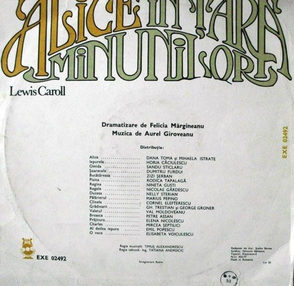 Lewis Carroll - Alice În Țara Minunilor, (Disc Vinil) [2]