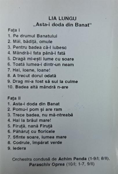 Lia Lungu - Asta-i Doda Din Banat (Caseta Audio) [2]