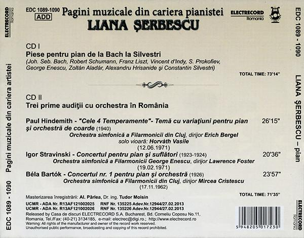 Liana Șerbescu - Pagini Muzicale Din Cariera Pianistei [2]
