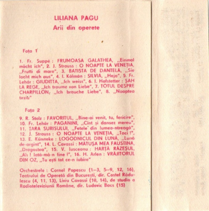 Liliana Pagu - Liliana Pagu (Caseta Audio) [2]