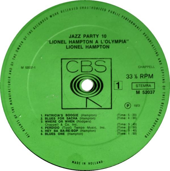 Lionel Hampton - Lionel Hampton A L'Olympia (Disc Vinil) [2]