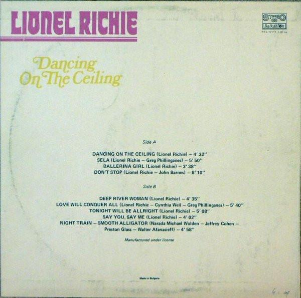 Lionel Richie - Dancing On The Ceiling, (Disc Vinil) [2]