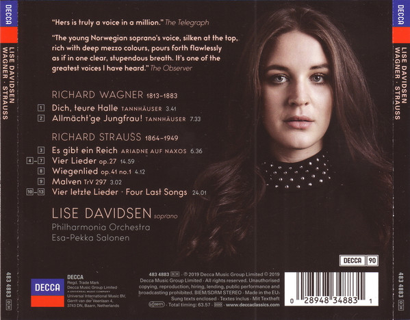 Lise Davidsen, Philharmonia Orchestra ∙ Esa-Pekka Salonen – Wagner ∙ Strauss (CD) [2]