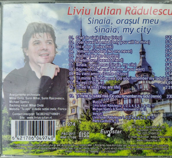 Liviu Iulian Rădulescu – Sinaia, Oraşul Meu = Sinaia, My City (CD) [2]