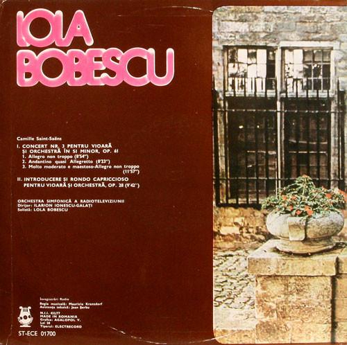 Lola Bobescu - Concert Nr. 3 Pentru Vioară Și Orchestră / Introducere Și Rondo Capriccioso Pentru Vioară Și Orchestră [2]