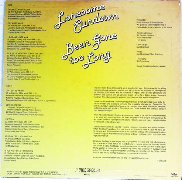 Lonesome Sundown - Been Gone Too Long [2]