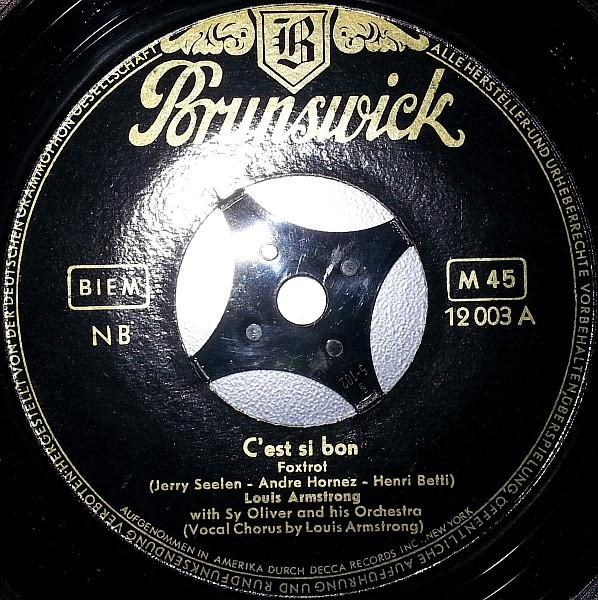 Louis Armstrong - C'est Si Bon / Blueberry Hill (7 Inch) [1]