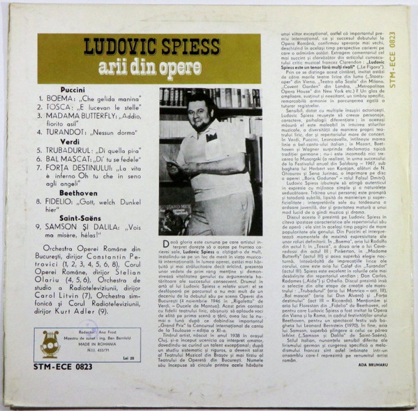 Ludovic Spiess - Arii Din Opere [2]