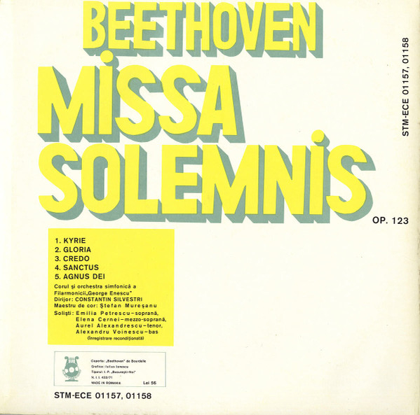 Ludwig van Beethoven - Missa Solemnis, (Disc Vinil) [2]