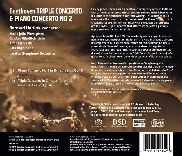 Ludwig van Beethoven - Piano Concerto No. 2 / Triple Concerto (CD) [2]