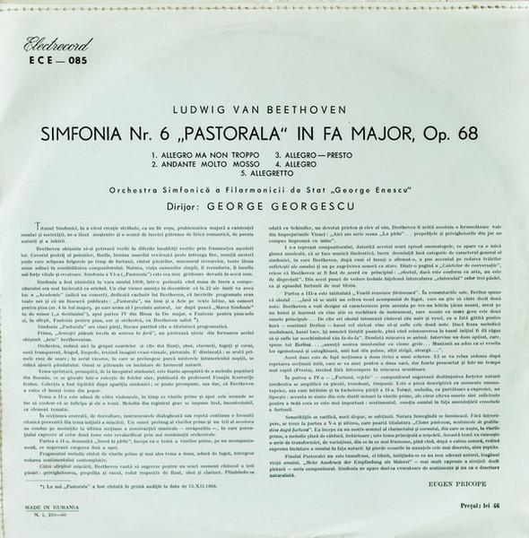 Ludwig van Beethoven - Simfonia Nr. 6 "Pastorala" În Fa Major, (Disc Vinil) [2]