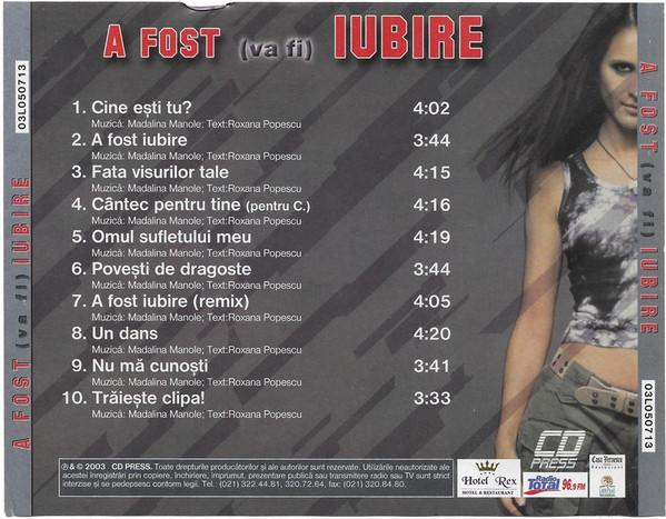 Mădălina Manole - A Fost (Va Fi) Iubire, (CD) [2]