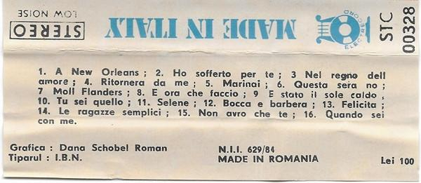 Made In Italy, (Casetă Audio) [2]