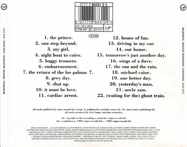 Madness - Divine Madness (CD) [2]