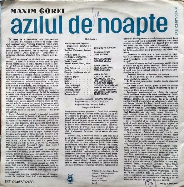 Максим Горький - Azilul de Noapte [2]