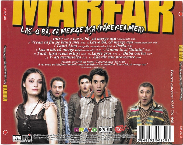 Marfar - Las-o Bă, Că Merge Așa (Părerea Mea) , (CD) [2]