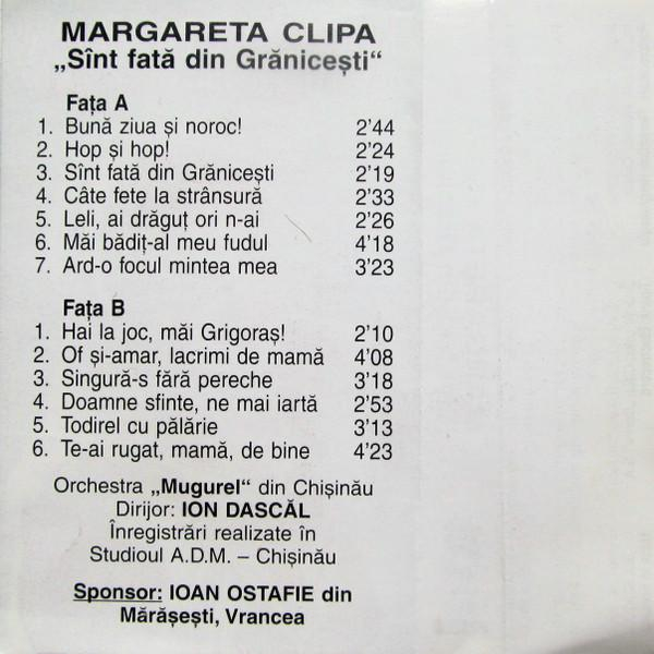 Margareta Clipa - Sînt Fată Din Grănicești , (Casetă Audio) [2]