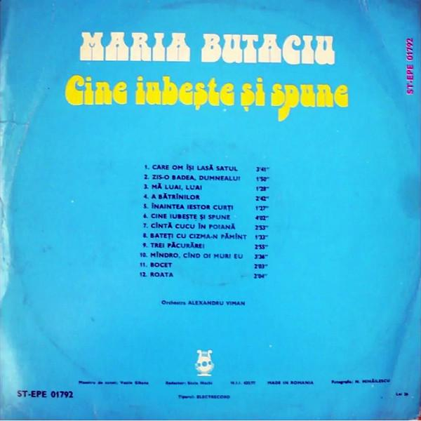 Maria Butaciu - Cine Iubește Și Spune [2]